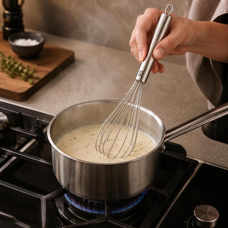 Korkmaz Twisty 18/10 Stainless Steel Balloon Whisk 34cm