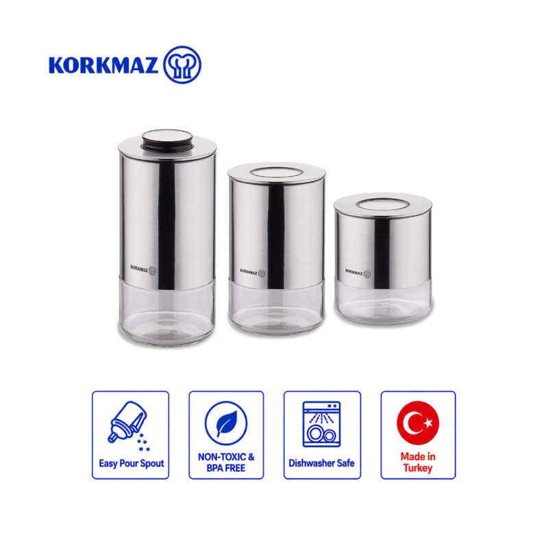 Korkmaz Stora Plus Dry Food Storage Container Set