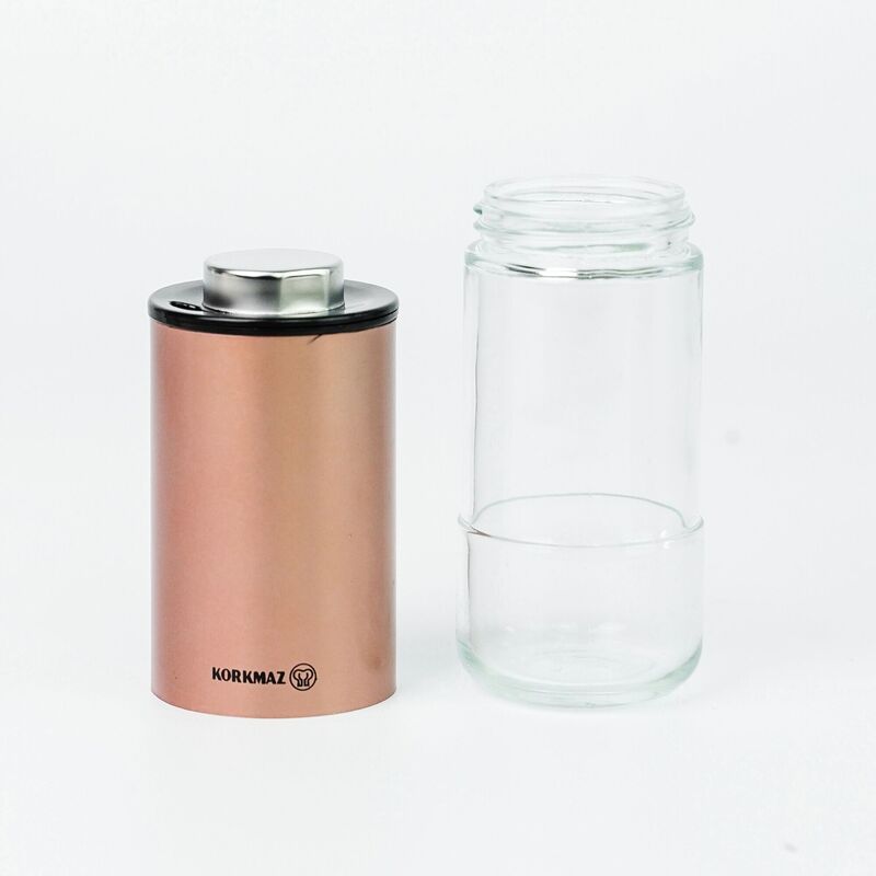 Korkmaz Stora Plus Salt and Pepper Shakers - Adjustable Pour Holes, for Himalayan, Kosher, and Sea Salts, Made in Turkey