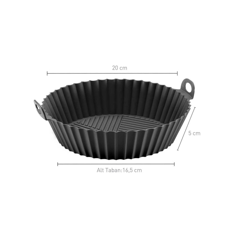 Korkmaz Silicone Bowl Basket for Air Fryer - Made in Turkey
