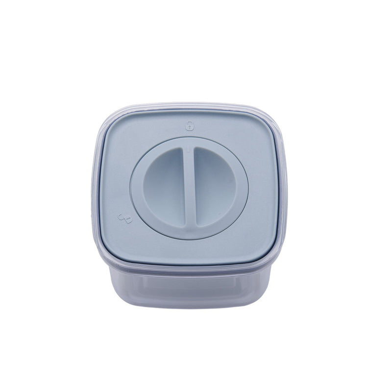 Korkmaz Essentials 3-Piece Gray Food Storage Containers with Lids - Made in Turkey