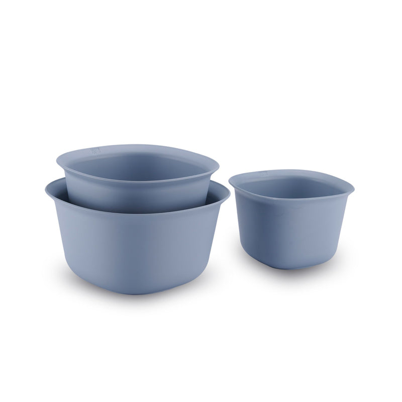 Korkmaz Essentials Gray 3-Piece Mixing Bowls Set