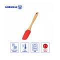 Korkmaz Natura Twisty Silicone Baking Spatula with Wooden Handle