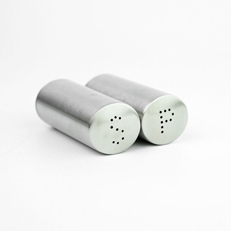 Korkmaz Duo Satin Salt and Pepper Shakers Set