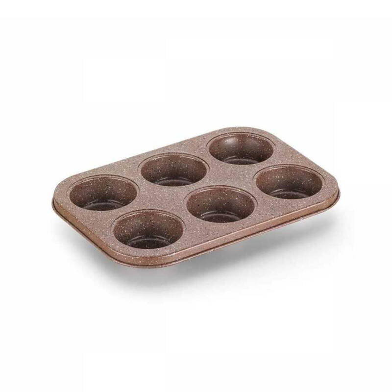 Korkmaz Muffy Non-Stick 6 Cups Standard Muffin Pan