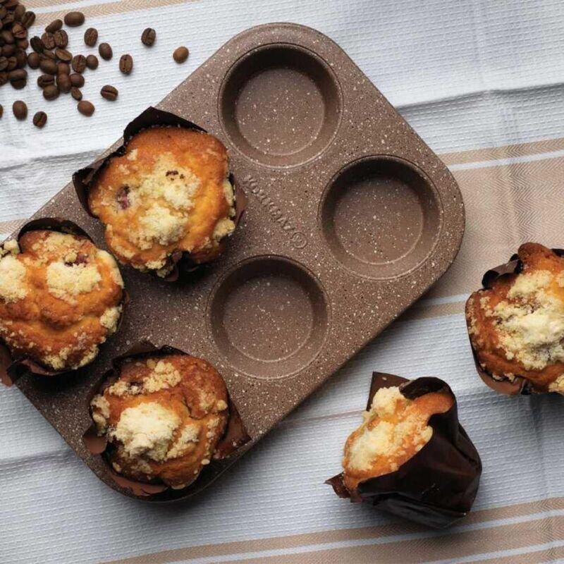 Korkmaz Muffy Non-Stick 6 Cups Standard Muffin Pan