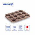 Korkmaz Muffy 12-Cup Granite Non-Stick Muffin and Cupcake Baking Pan