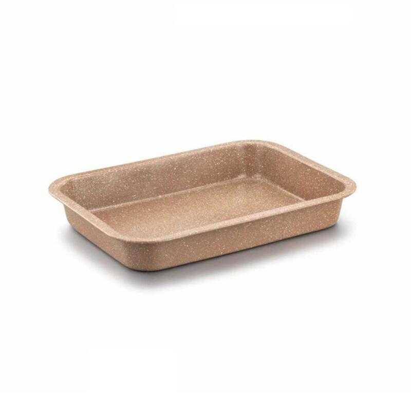 Korkmaz 39cm Non-Stick Rectangular Oven Tray for Cakes, Brownies and Lasagne