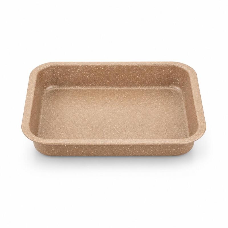 Korkmaz 39cm Non-Stick Rectangular Oven Tray for Cakes, Brownies and Lasagne