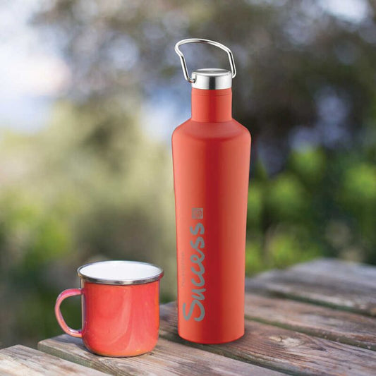 Korkmaz Essentials Stainless Steel Insulated Water Bottle - BPA-Free Tumblers, Made in Turkey