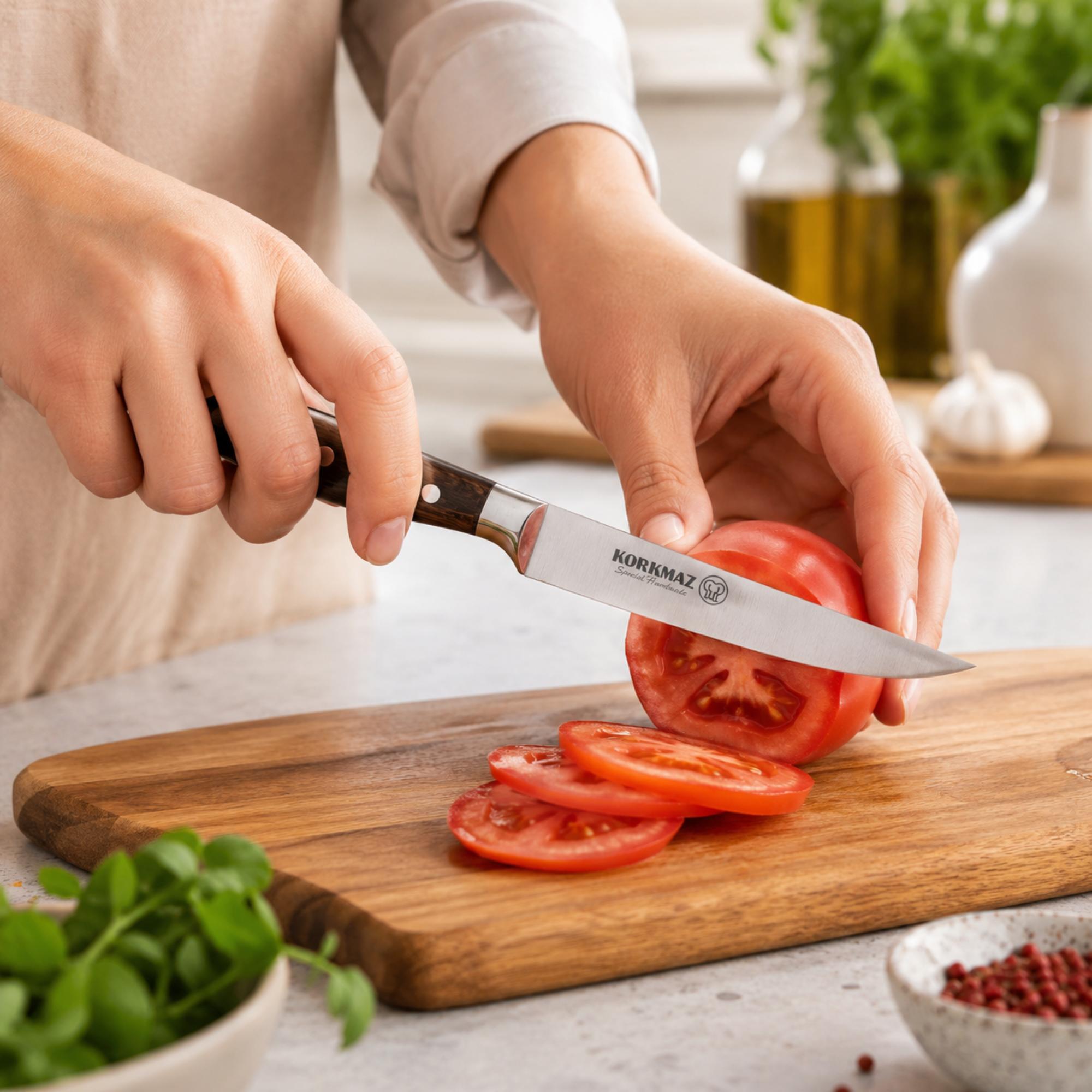 Korkmaz Sürmene Turkey Stainless Steel Kitchen Knife , Made in Turkey