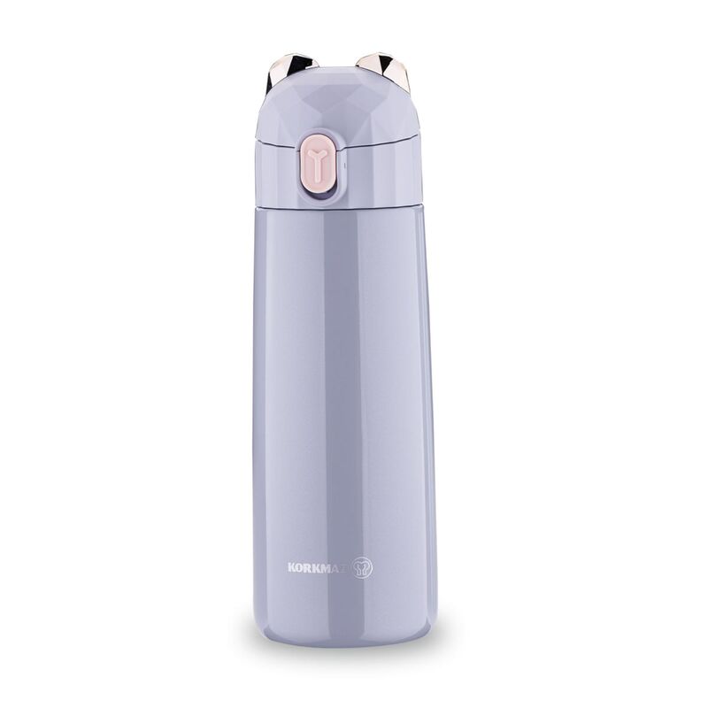 Korkmaz Bambino Plus Stainless Steel Insulated Water Bottle - BPA-Free Kids Tumblers, Made in Turkey