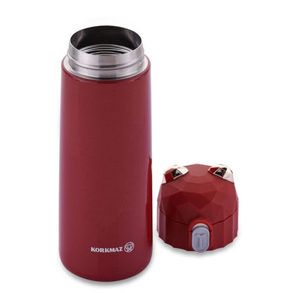 Korkmaz Bambino Plus Stainless Steel Insulated Water Bottle - BPA-Free Kids Tumblers, Made in Turkey