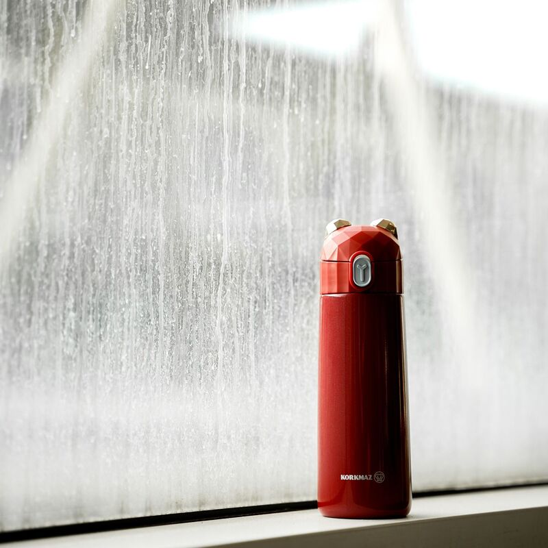 Korkmaz Bambino Plus Stainless Steel Insulated Water Bottle - BPA-Free Kids Tumblers, Made in Turkey