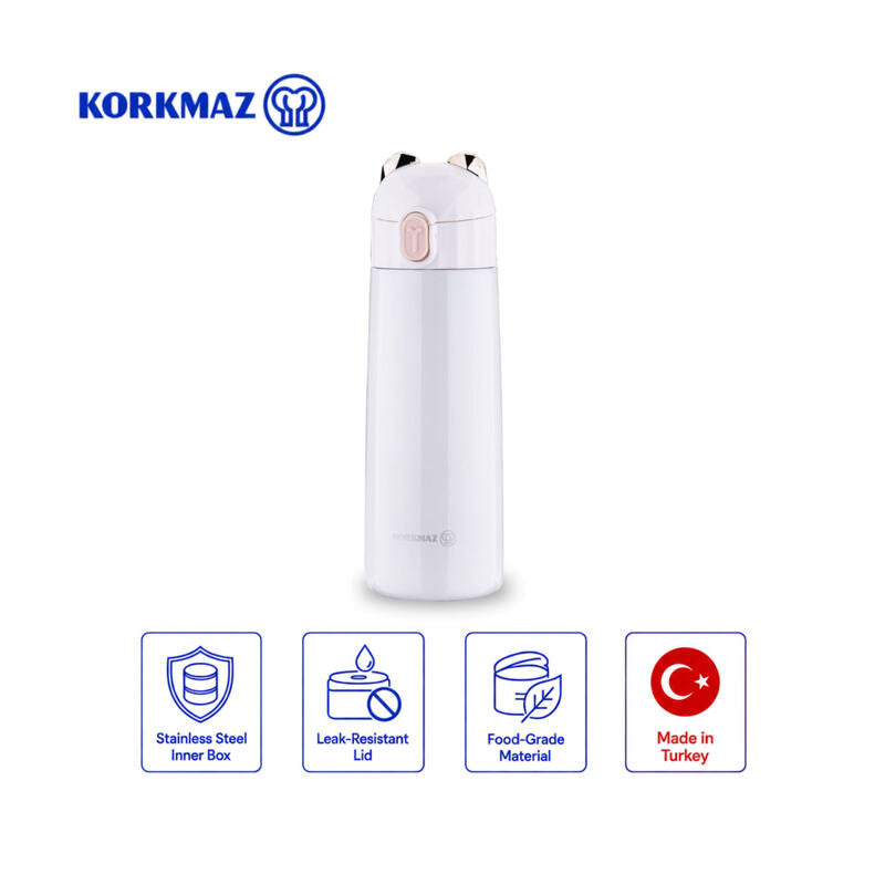 Korkmaz Bambino Plus Stainless Steel Insulated Water Bottle