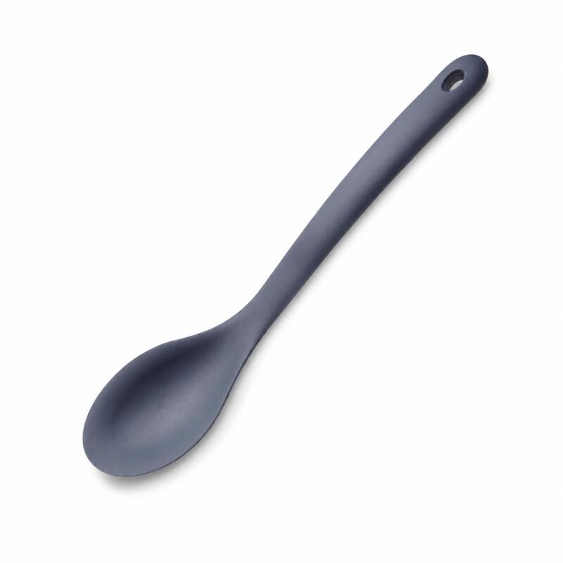 Korkmaz Twisty Heat-Resistant Silicone Serving Spoon, BPA-Free, Grey