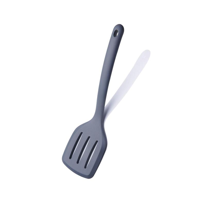 Korkmaz Twisty Silicone Slotted Turner, Heat-Resistant BPA-Free Spatula