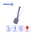 Korkmaz Twisty Silicone Slotted Turner, Heat-Resistant BPA-Free Spatula