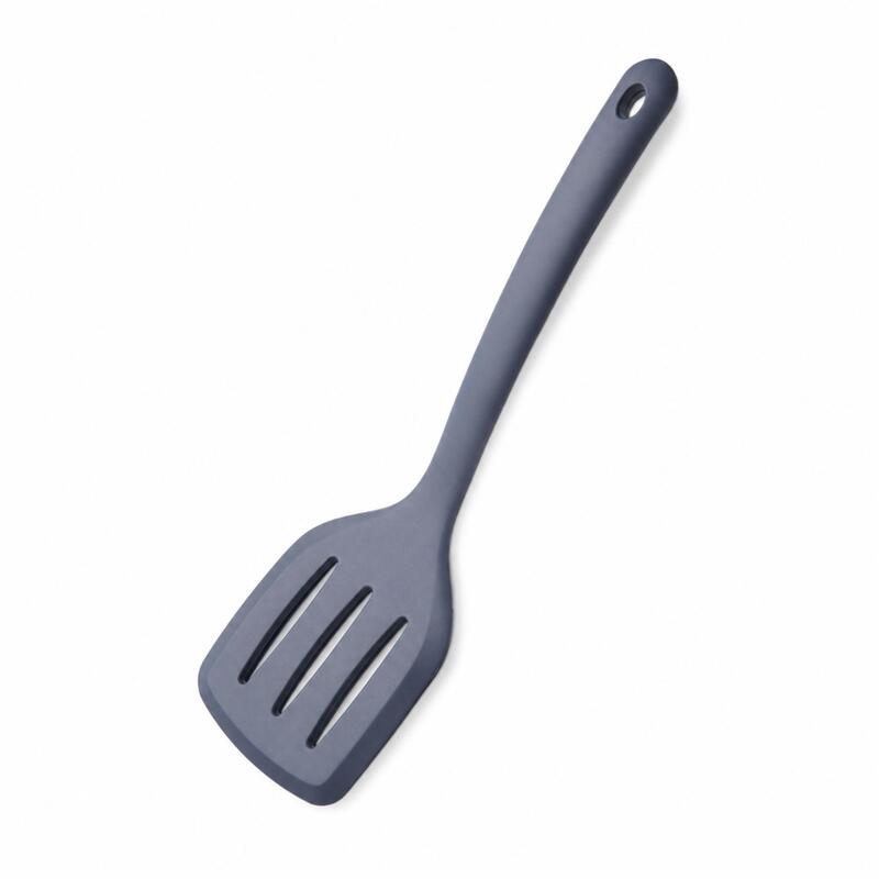 Korkmaz Twisty Silicone Slotted Turner, Heat-Resistant BPA-Free Spatula