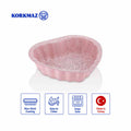 Korkmaz Torta 2-Piece Granite Non-Stick Mini Heart Cake Pan Set, 12cm