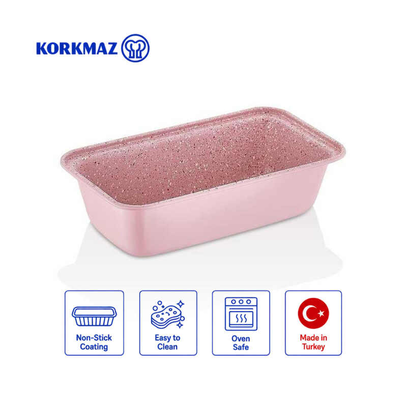 Korkmaz Torta 2-Piece Mini Granite Non-Stick Loaf Cake Pan Set