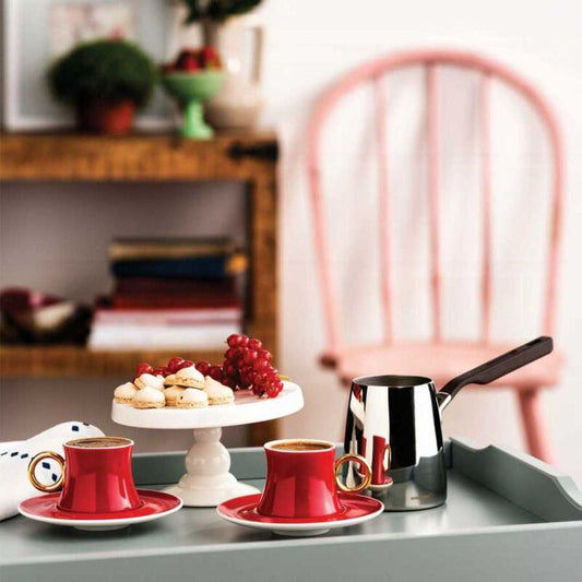 Korkmaz Freedom Set of 6 Pink Coffee Cups