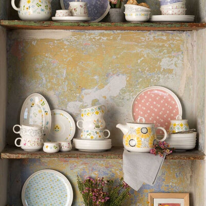 Korkmaz Kappa Collection Breakfast Set - 30 Pieces, Cups and Saucers Sets, Breakfast Plates, Teapot, Made in Turkey