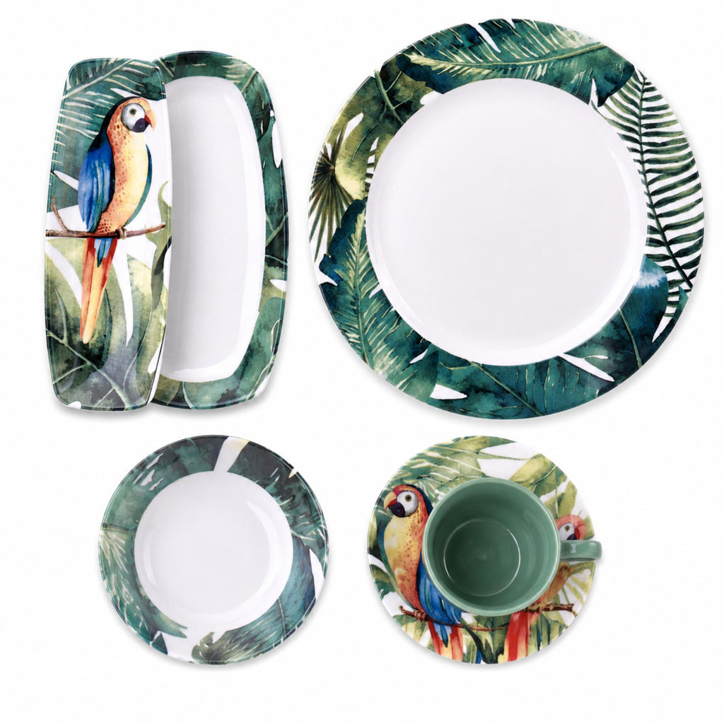 Korkmaz Natura Collection Breakfast Set - 26 Pieces, Cups and Saucers Sets, Breakfast Plates,  Made in Turkey
