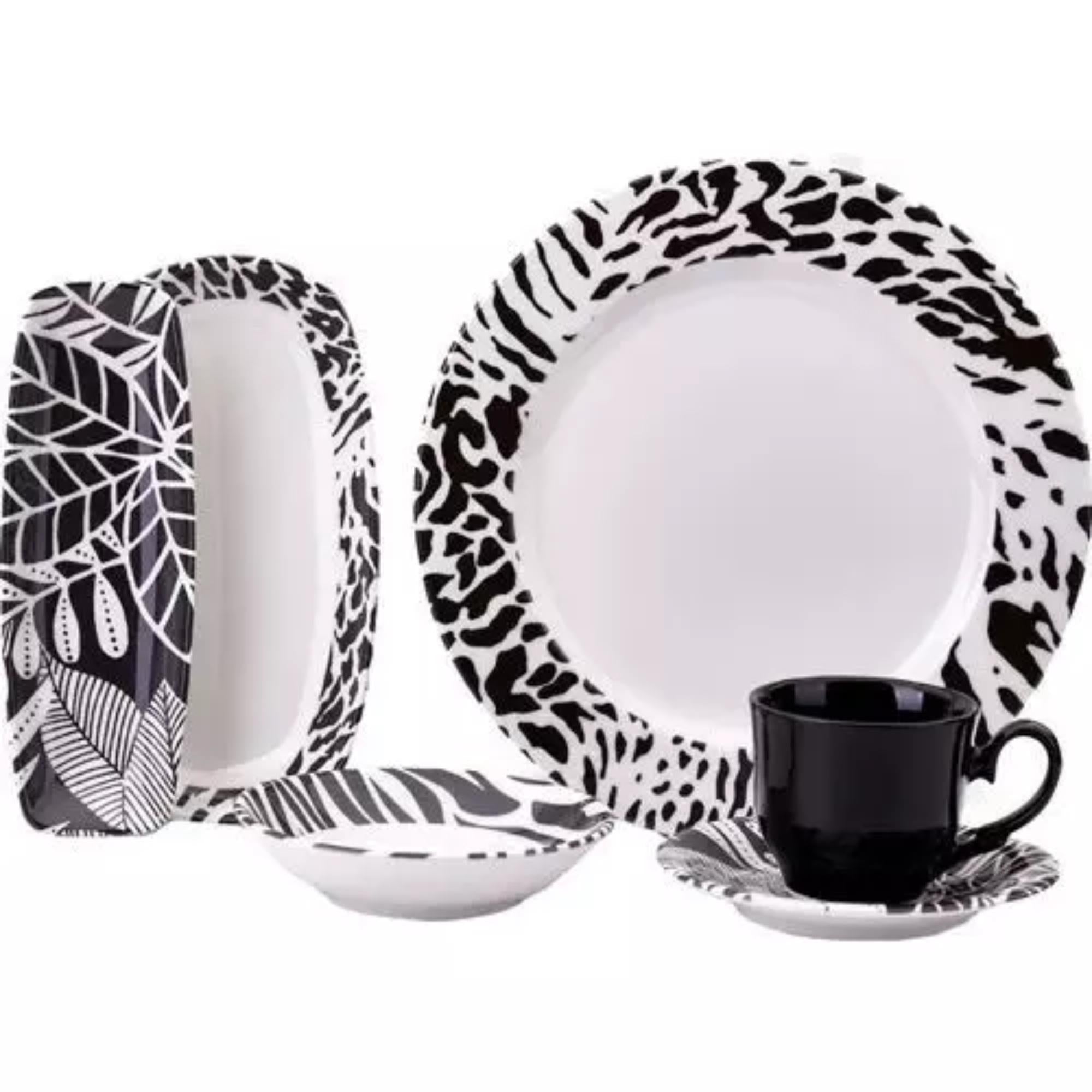 Korkmaz Natura Collection Breakfast Set - 26 Pieces, Cups and Saucers Sets, Breakfast Plates,  Made in Turkey