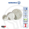 Korkmaz Talia Coll Dinnerware Set - 18 Pieces, Plates, Dishes, Bowls for 6 People, Made in Turkey