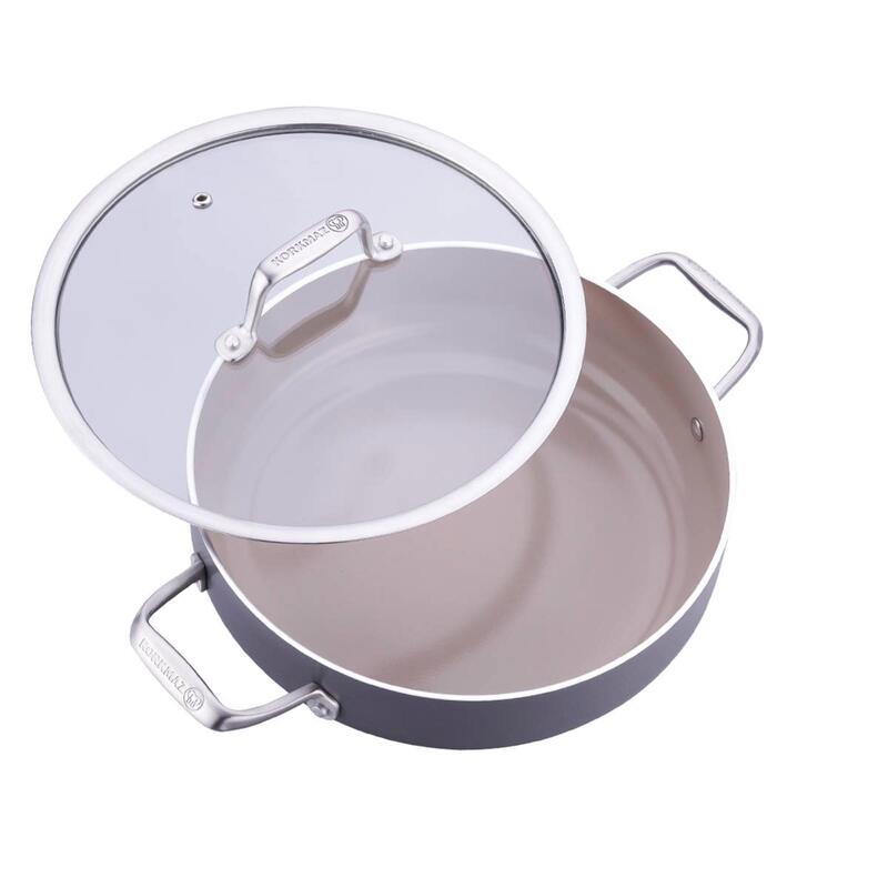 Korkmaz Boena Ceramic Non-Stick Casserole Pot Induction Cookware