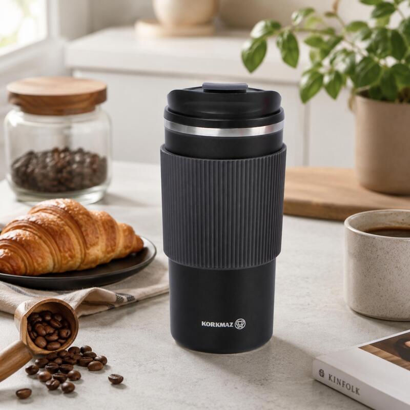 Korkmaz Freedom Plus 480ml Stainless Steel Insulated Coffee Tumbler