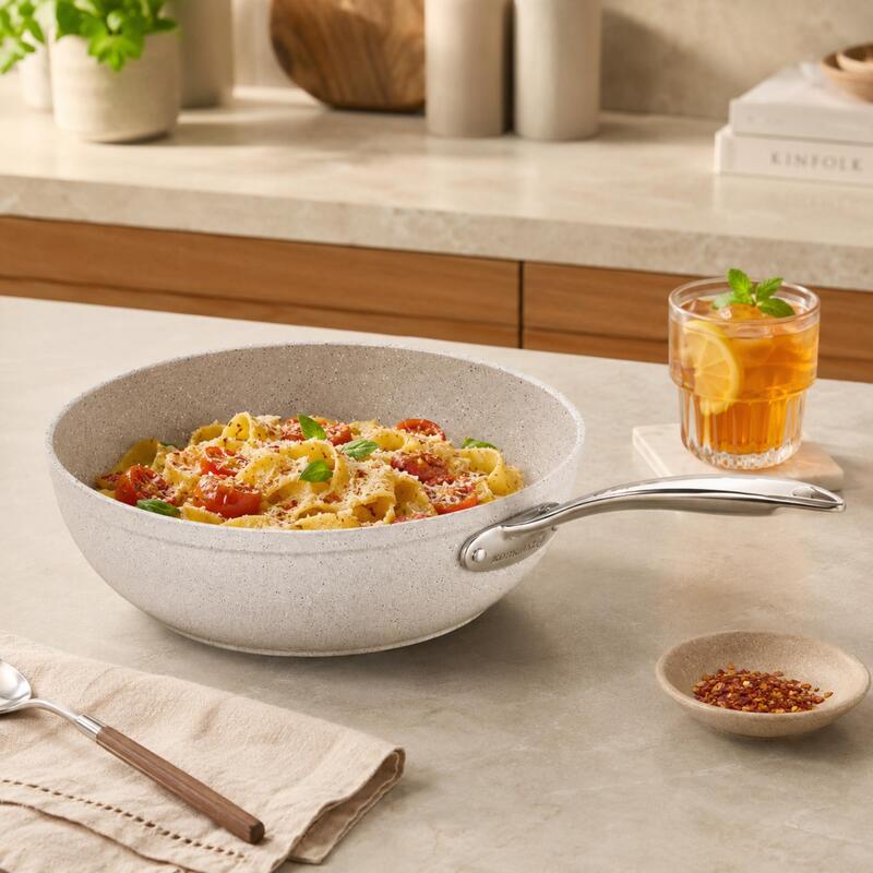 Korkmaz Granita 5-Layer Non-Stick Wok Pan, Induction Compatible