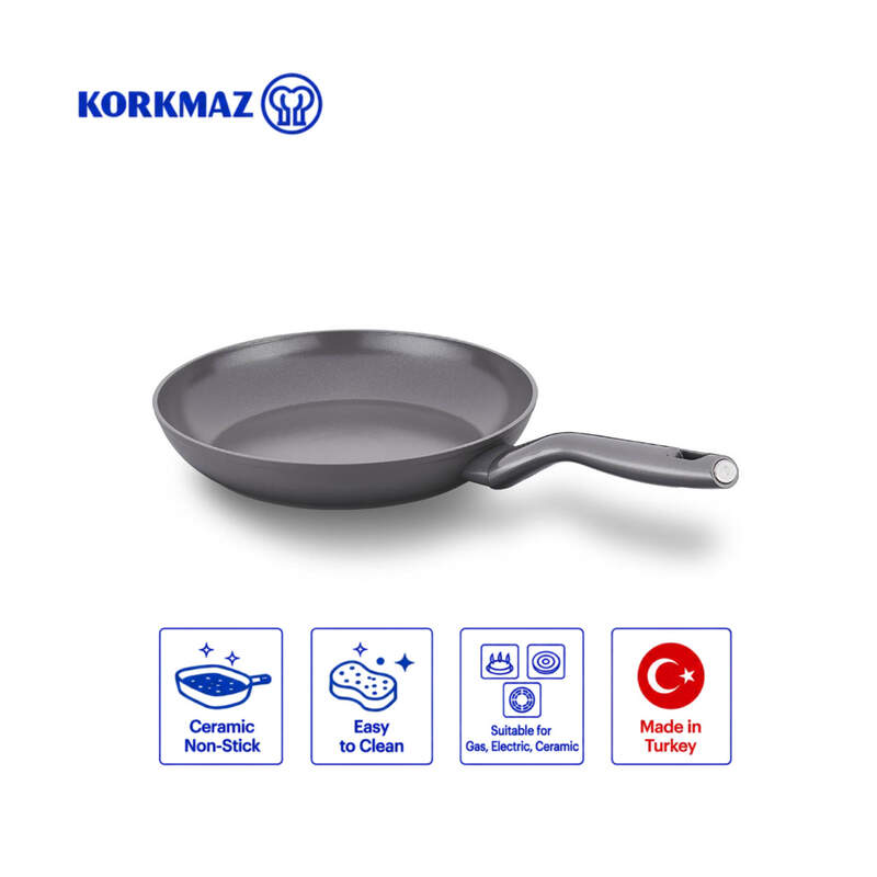 Korkmaz Nora Ceramic Non-Stick Frying Pan for Gas, Electric & Ceramic Hobs