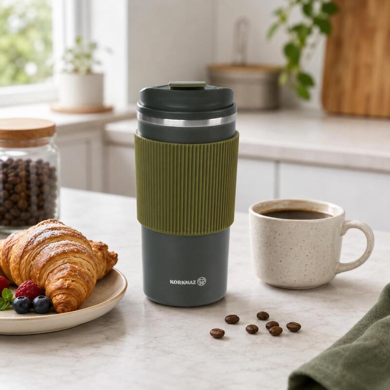 Korkmaz Freedom Plus 480ml Stainless Steel Insulated Coffee Tumbler