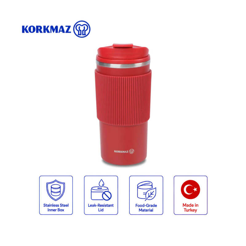 Korkmaz Freedom Plus 480ml Stainless Steel Insulated Coffee Tumbler