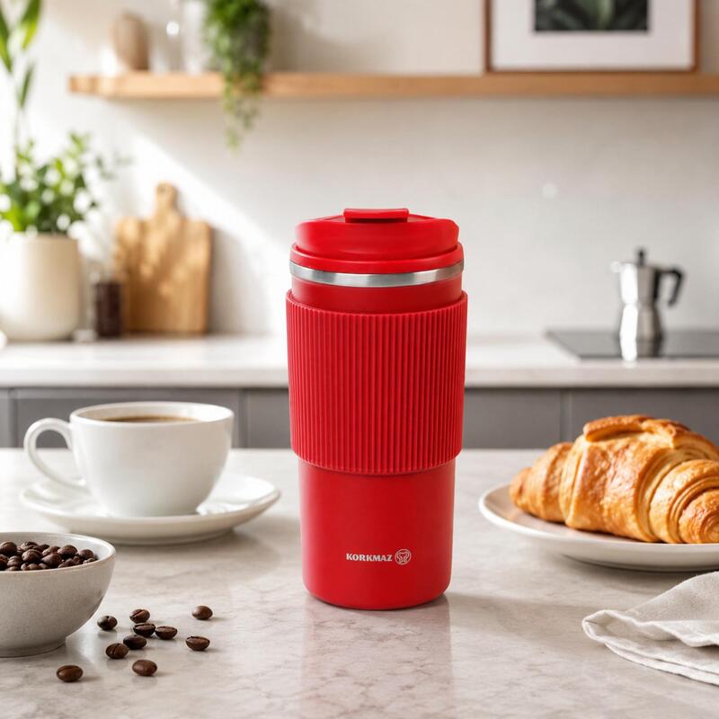 Korkmaz Freedom Plus 480ml Stainless Steel Insulated Coffee Tumbler