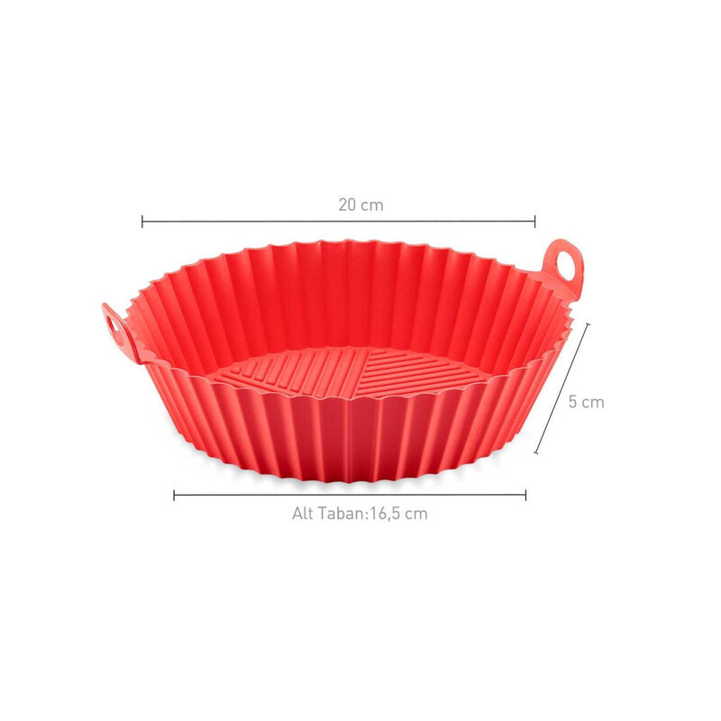 Korkmaz Silicone Bowl Basket for Air Fryer | Multiple Color Available