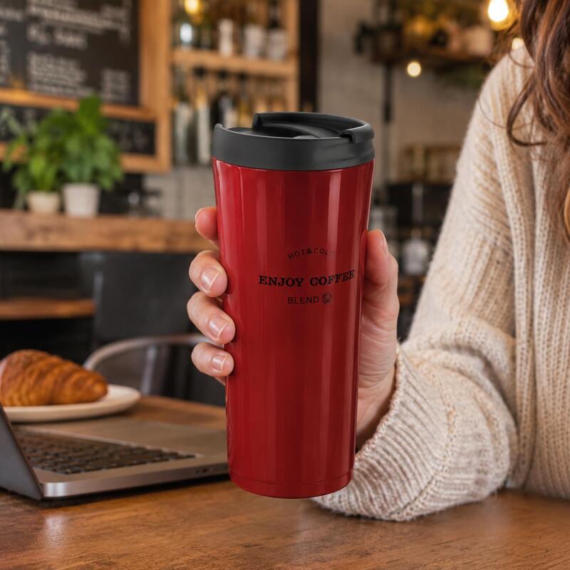Korkmaz Freedom Stainless Steel Insulated Travel Mug with Lid