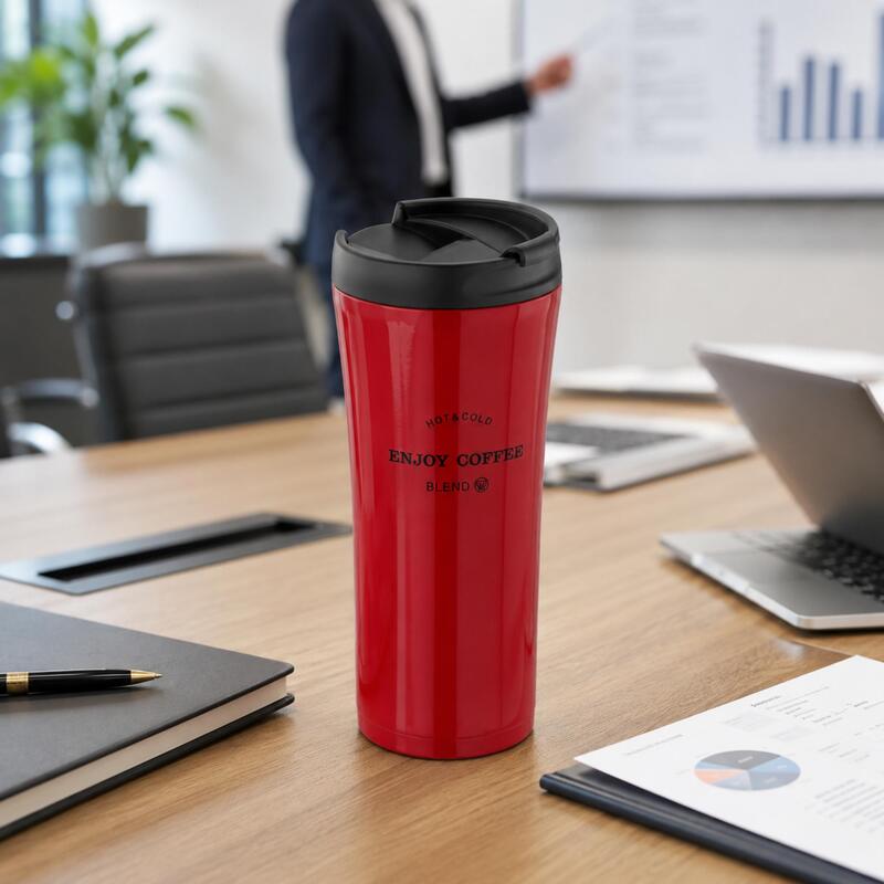Korkmaz Freedom Stainless Steel Insulated Travel Mug with Lid