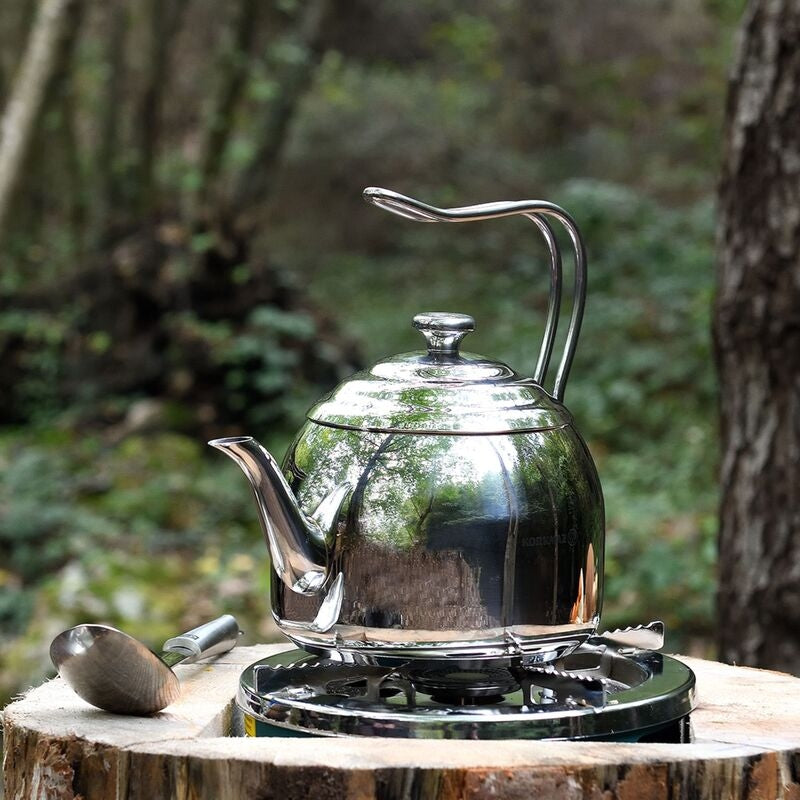 Korkmaz Droppa Stainless Steel Teapot | Multiple Sizes Available