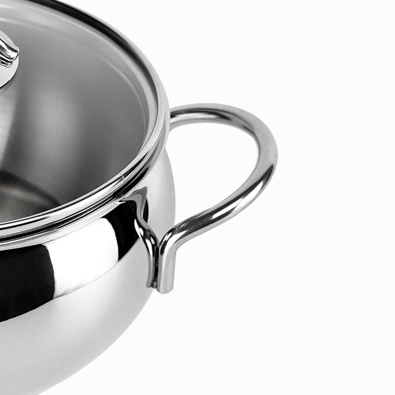 Korkmaz Tombik Stainless Steel Stock Pot (Soup Pot) | Multiple Sizes Available