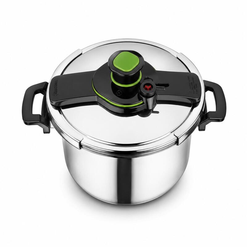 Korkmaz Tessa 10L 18/10 Stainless Steel Stovetop Pressure Cooker, Induction Compatible