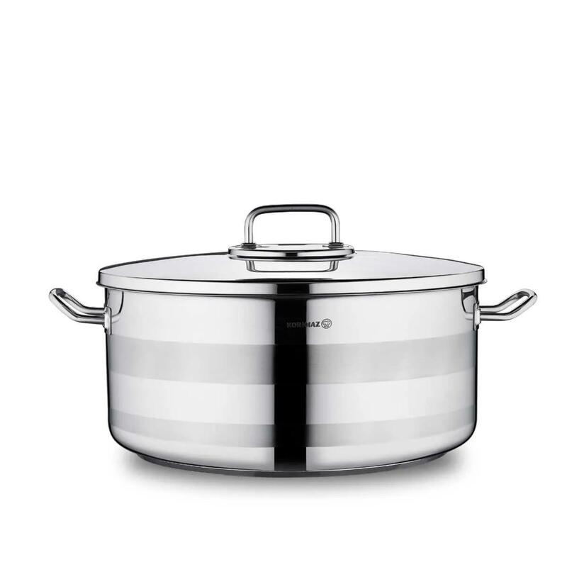 Korkmaz Astra2 Stainless Steel Casserole Pot Induction Stockpot
