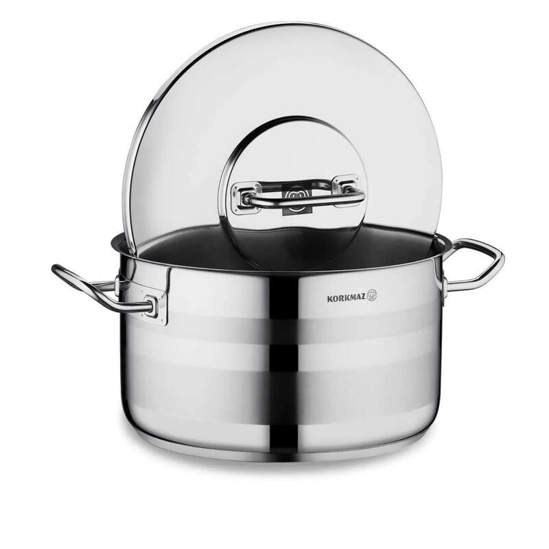 Korkmaz Astra2 Stainless Steel Casserole Pot Induction Stockpot