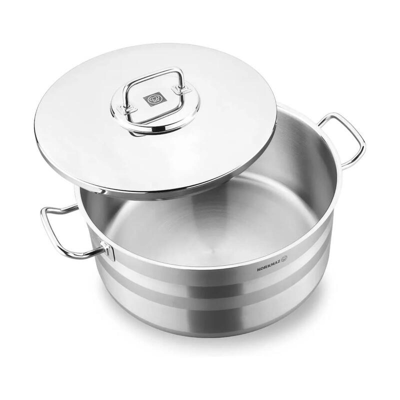Korkmaz Astra2 Stainless Steel Casserole Pot Induction Stockpot