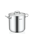 Korkmaz Proline Gastro 18/10 Stainless Steel Extra Deep Stock Pot with Lid, Induction Compatible