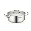 Korkmaz Proline Gastro 18/10 Stainless Steel Cooking Pot with Lid, Induction Compatible