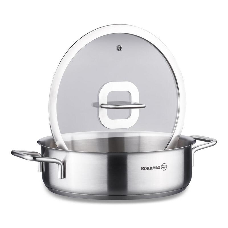Korkmaz Stella Stainless Steel Cooking Pot | Multiple Sizes Available