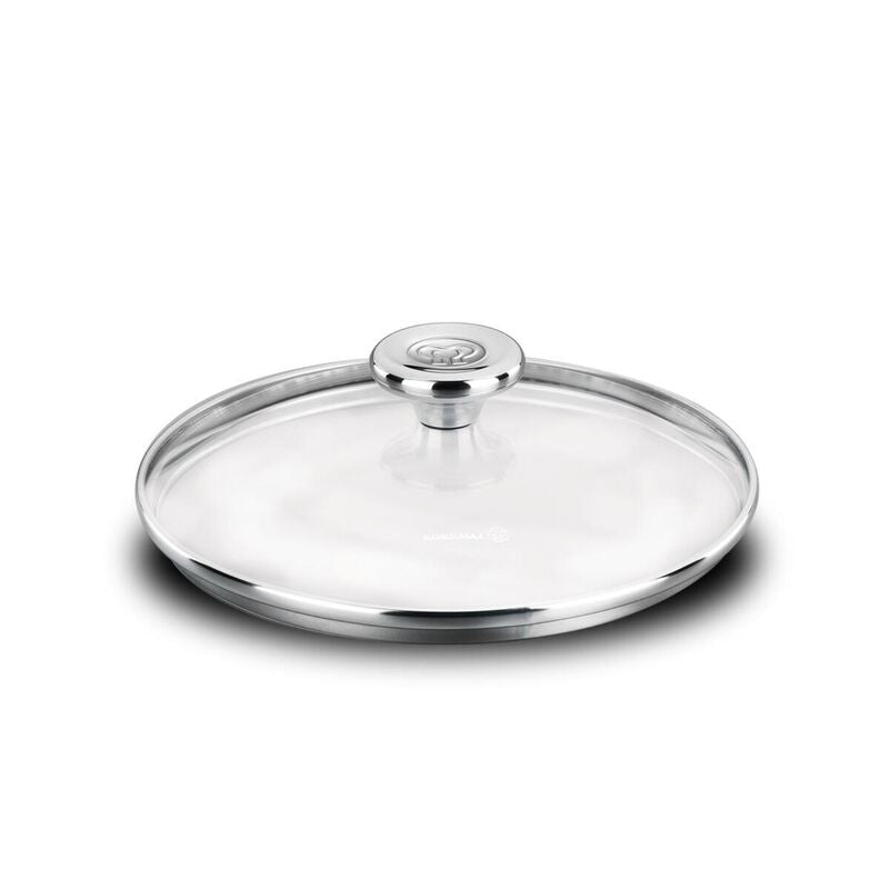 Korkmaz Aroma Glass Lid with Stainless Steel Handle | Multiple Sizes Available